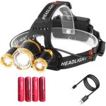 Kalanka - super brillant led lampe frontale rechargeable lampe de poche etanche phare 9000 lumens, capteur ... Kalanka - super brillant led lampe frontale rechargeable lampe de poche etanche phare 9000 lumens, capteur ...