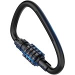 Kalanka - cadenas a combinaison, mousqueton robuste a 4 chiffres, cadenas a code en forme de d pour cble ...