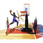 Kalanka - carte d'anniversaire pop - up 3d, carte de basket - ball, carte mmoire, carte d'encouragement ...
