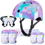 Kalanka - casque velo enfant casque protection trotinette filles et garons licorne genouillres et coudires ...
