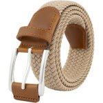 Kalanka - ceinture tress�e elastique - unisexe vintage tissu extensible ajustable pour golf, homme et ...