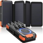 Kalanka - - chargeur - solaire - 25000mah - batterie - externe sans fil pd qc 3. 0 20w charge rapide ...