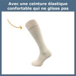 Kalanka - chaussettes equitation femme et homme (4 paires) chaussettes chaudes avec ceinture confortable ... Kalanka - chaussettes equitation femme et homme (4 paires) chaussettes chaudes avec ceinture confortable ...