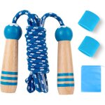 Kalanka - corde a sauter adjustable corde a sauter enfant, 2 protge poignets, 1 sac rangement, skip ...