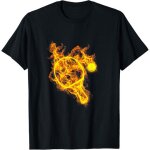Kalanka - feu tennis de table balle raquette flamme joueur ping pong t - shirt