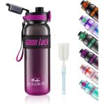 Kalanka - gourde 1l - bouteille d'eau, gourde sport etanche sans bpa, avec brosse de nettoyage, de sport ...