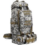 Kalanka - grand sac a dos de camouflage 2 en 1, 100l sac a dos de randonne militaire tactique molle ...