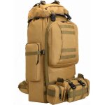 Kalanka - grand sac a dos de camouflage 2 en 1, 100l sac a dos de randonne militaire tactique molle ...