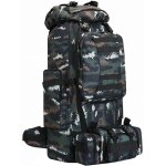 Kalanka - grand sac a dos de camouflage 2 en 1, 100l sac a dos de randonne militaire tactique molle ...