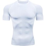 Kalanka - hommes compression t - shirt de sport, compression running manches courte, schage rapide respirant ...