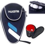 Kalanka - housse raquette ping pong pour 1 raquette et 3 balles, sac de ping pong, sac de raquette de ...