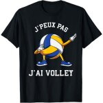 Kalanka - j'peux pas j'ai volley humour volley - ball tamponne volleyeur t - shirt