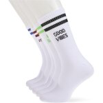 Kalanka - jacstatement lot de 5 paires de chaussettes de tennis, blanc / paquet : blanc, blanc, taille ...