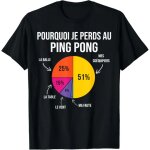 Kalanka - pourquoi je perds au ping pong pongiste tennis de table fans t - shirt