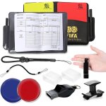 Kalanka - kit arbitre football, carton arbitre football set avec pvc carton rouge et jaune foot, porte ...
