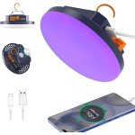 Kalanka - lanterne de camping portable 9900mah avec lampe torche uv led, 2000lm tente lampe rechargeable, ...