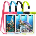 Kalanka - [lot de 4 pochettes etanches t�l�phone, sacoche etanche universel ipx8 avec bord fluorescent, ...