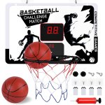 Kalanka - mini panier de basket pour enfants, intérieur mini panier basketball mural avec 2 ballon et ... Kalanka - mini panier de basket pour enfants, intérieur mini panier basketball mural avec 2 ballon et ...