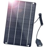 Kalanka - mini panneau solaire usb 6w, monocristallin 5 v chargeur solaire etanche avec cellule solaire ...