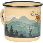 Kalanka - respecte la nature tasse emaille beige en amnagement extrieur mug en email robuste et lger ...