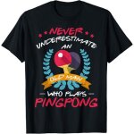 Kalanka - never underestimate an old man � funny ping pong tennis de table t - shirt