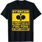Kalanka - peut parler de ping pong de tennis de table pongiste humour t - shirt