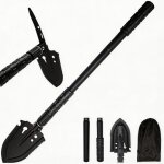 Kalanka - pelle pliante 66cm, pelle a neige, pelle multifonction extra stable haute r�sistance en acier ...