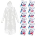 Kalanka - ponchos de pluie imperm�ables jetables, lot de 12 - manteaux de pluie d'urgence - capuche, ...