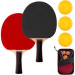 Kalanka - set de raquettes de ping pong, racket de ping pong, set de ping pong avec 2 raquettes de tennis ...