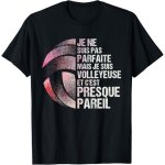 Kalanka - t - shirt femme noir volleyball femmes volleyeuse humour t - shirt, volley - ball, s