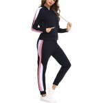 Kalanka - survêtement femme coton rayé ensemble sportswear a manches longues ensemble de sport a capuche ... Kalanka - survêtement femme coton rayé ensemble sportswear a manches longues ensemble de sport a capuche ...