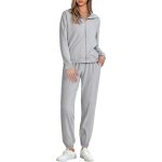 Kalanka - survtement femme ensemble 2 pices veste zippe a manches longues et pantalon jogging tenue ...