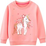 Kalanka - sweatshirt enfant fille cheval licorne arc - en - ciel pullover sweatshirt col rond coton gris ... Kalanka - sweatshirt enfant fille cheval licorne arc - en - ciel pullover sweatshirt col rond coton gris ...