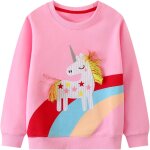 Kalanka - sweatshirt enfant fille cheval licorne arc - en - ciel pullover sweatshirt col rond coton gris ... Kalanka - sweatshirt enfant fille cheval licorne arc - en - ciel pullover sweatshirt col rond coton gris ...