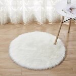 Kalanka - tapis en fausse fourrure, imitation polaire moelleuse zone tapis antidrapant tapis de yoga ...