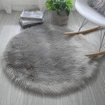 Kalanka - tapis en fausse fourrure, imitation polaire moelleuse zone tapis antidrapant tapis de yoga ...