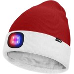 Kalanka - unisexe led bonnet lampe frontale, usb rechargeable 4 led rouge et bleu lueur clignotant chapeau ... Kalanka - unisexe led bonnet lampe frontale, usb rechargeable 4 led rouge et bleu lueur clignotant chapeau ...