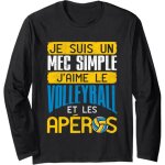 Kalanka - volleyball shirt homme joueur de volley - ball cadeau manche longue