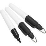 Kalqz - mini marqueurs permanents, lot de 3 stylos marqueurs pour balles de golf avec porte - cls pour ...