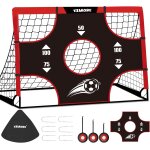 Kaltd - but de football pour enfants 3 en 1 - cage de foot enfant exterieur avec sac de transport 120 ...