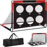 Kaltd - but de football pour enfants avec 6 zones ciblées, 150x120x120 cm, portable et robuste, cage ... Kaltd - but de football pour enfants avec 6 zones ciblées, 150x120x120 cm, portable et robuste, cage ...