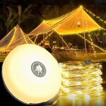 Kaltd - guirlande lumineuse camping, 8 modes d'clairage, 2800mah, dure jusqu' 14 heures, 4 en1 guirlande ...
