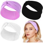 Kalvd - 3 pcs bandeau cheveux femme, boho bandeaux vintage, serre tete femme elastique bandana yoga sport ...