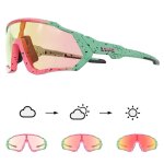 Kapvoe - lunettes de soleil de cyclisme photochromiques pour hommes, lunettes de sport vtt, lunettes ...