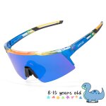 Kapvoe lunettes de soleil photochromiques pour enfants protection uv400 lunettes de cyclisme de sport ...
