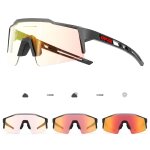 Kapvoe rouge photochromique cyclisme lunettes de soleil pour hommes bleu photochromisme lunettes cycl ...
