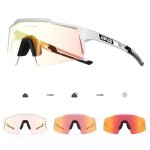 Kapvoe rouge photochromique cyclisme lunettes de soleil pour hommes bleu photochromisme lunettes cycl ...