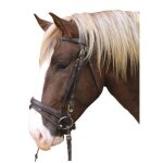 Kerbl 321178 bridon de cheval de trait en cuir (noir) Kerbl 321178 bridon de cheval de trait en cuir (noir)