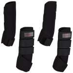 Kerbl ensemble de gutre de cheval 4 pcs cob noir 320132