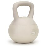Kettlebell souple, poids d'exercice 10 kg, ballon d'entra�nement, fitness, beige
